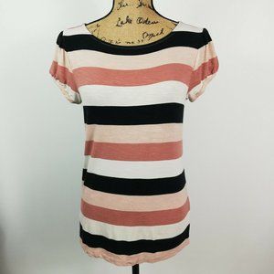 Loft Pink Scoop Neck Medium T-Shirt